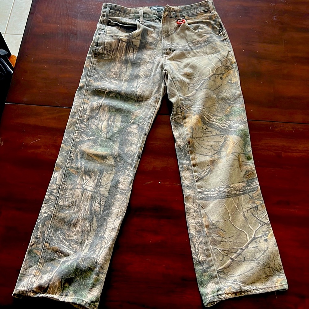 32/32 camo denim real tree excellent shape.